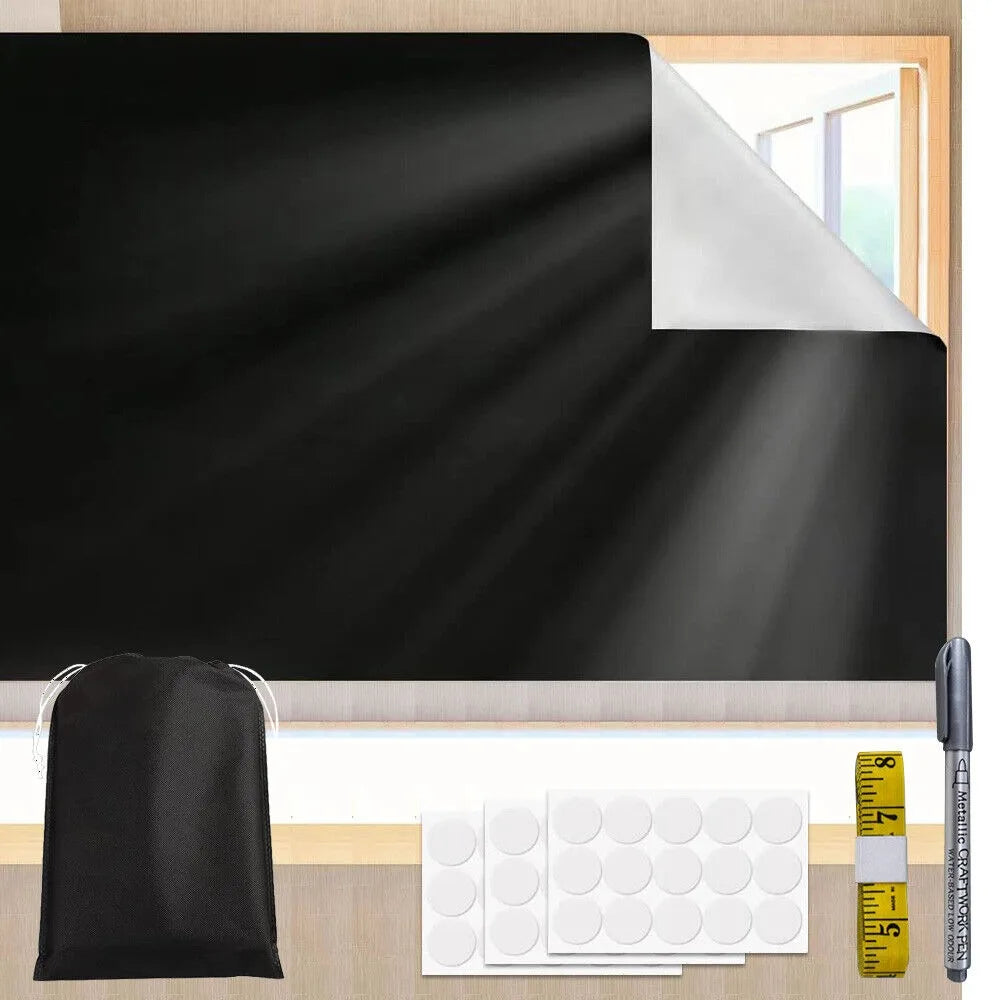 Portable blackout window kit